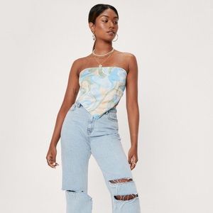 Nasty Gal Bandeau Handkerchief Top (Tie Top)